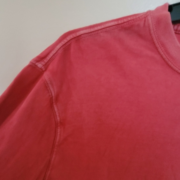 American Eagle Red Acid Washed Long Sleeve Standar Fit Tee Size Large - Picture 6 of 7